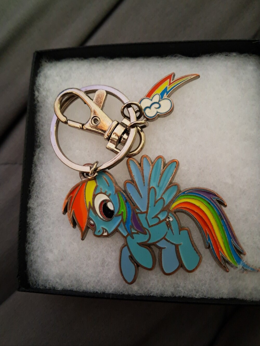 My Little Pony Rainbow Dash Vintage Keychain EUC!!!!!